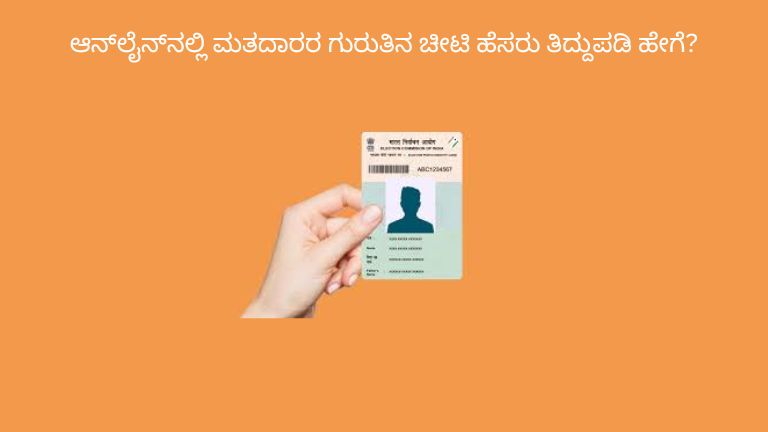 Voter ID Correction